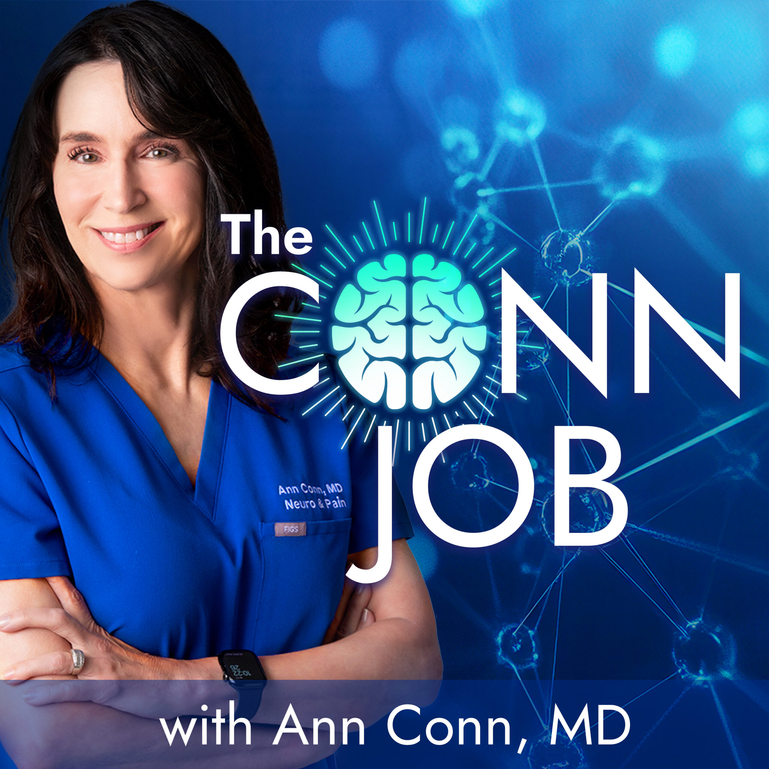 The Conn Job - Dr. Ann Conn in blue scrubs